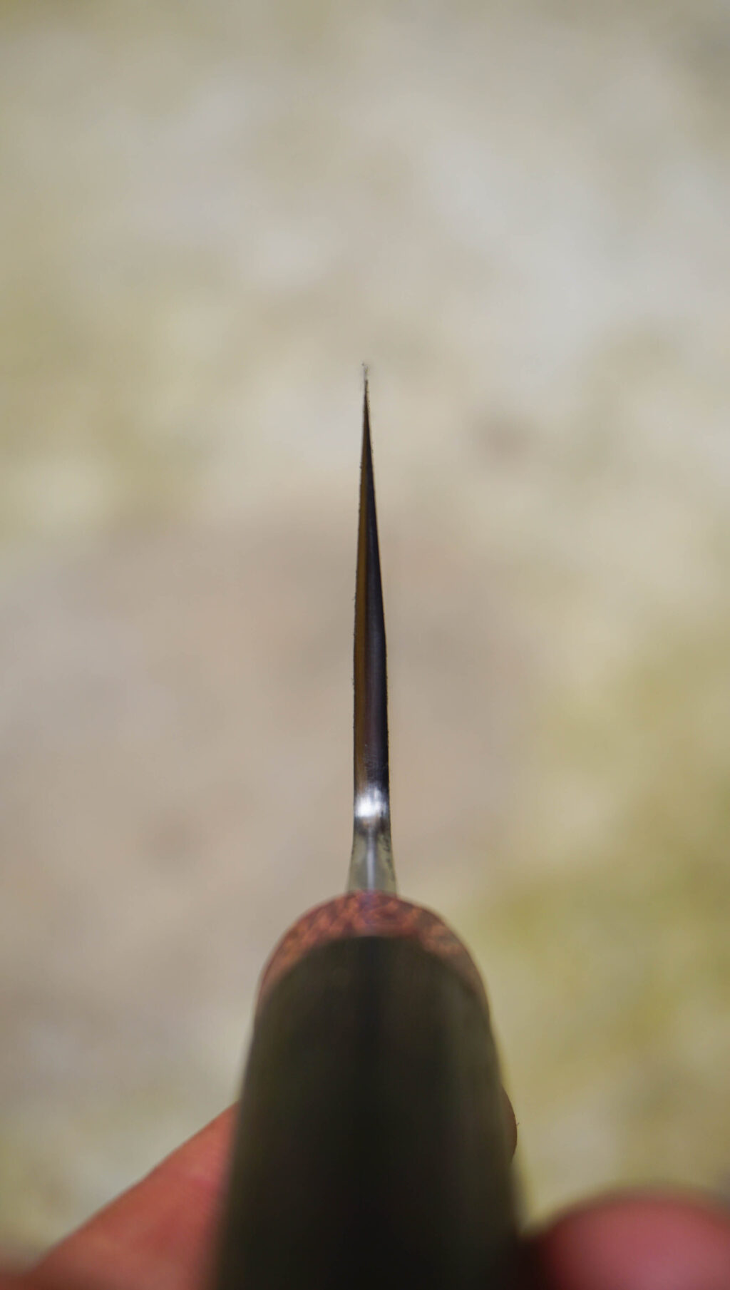 Gyuto 20 cm. Aogami super stainless clad. Bog oak, copper. (2)