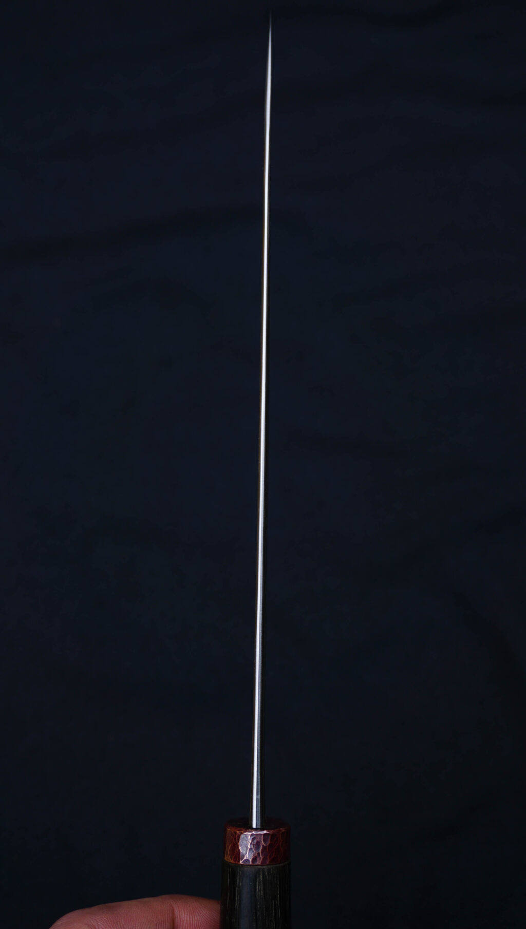 Gyuto 20 cm. Aogami super stainless clad. Bog oak, copper. (2)