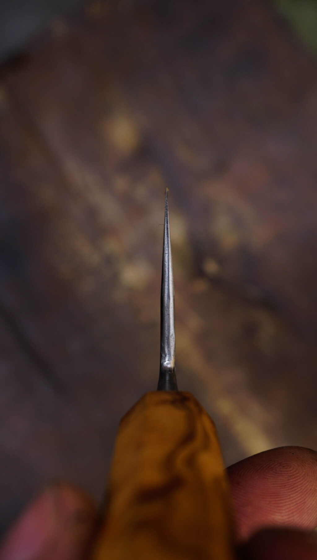 Gyuto 20 cm. Aogami super stainless clad. Olive wood.